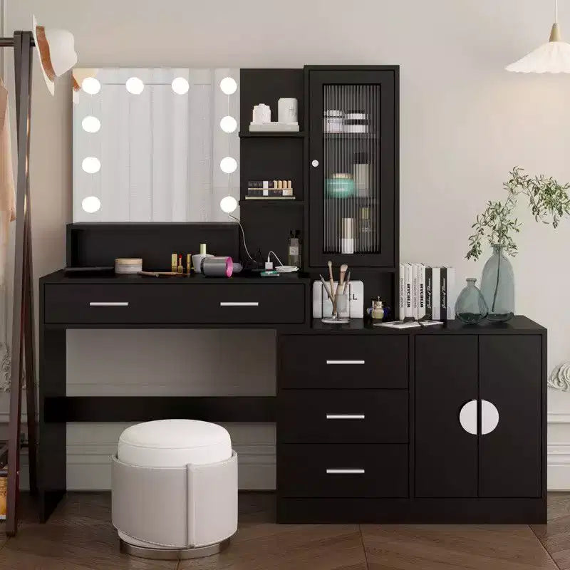 Makeup Vanity with Lights, USB & Power Outlet and Drawer Cabinet