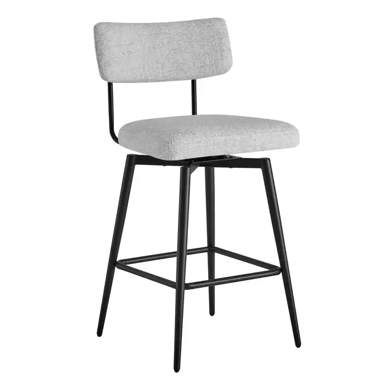 Swivel Counter Height Bar Stool Chairs with Metal Frame Set of 2