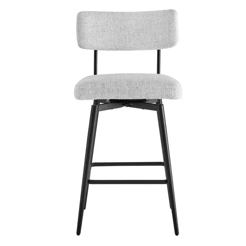 Swivel Counter Height Bar Stool Chairs with Metal Frame Set of 2