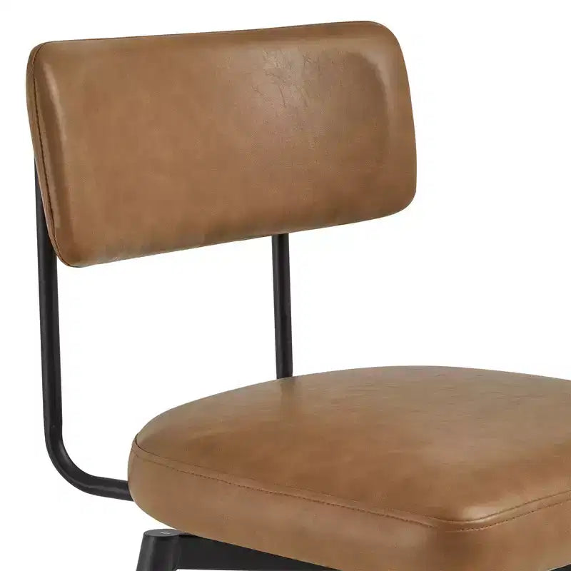 Swivel Counter Height Bar Stool Chairs with Metal Frame Set of 2