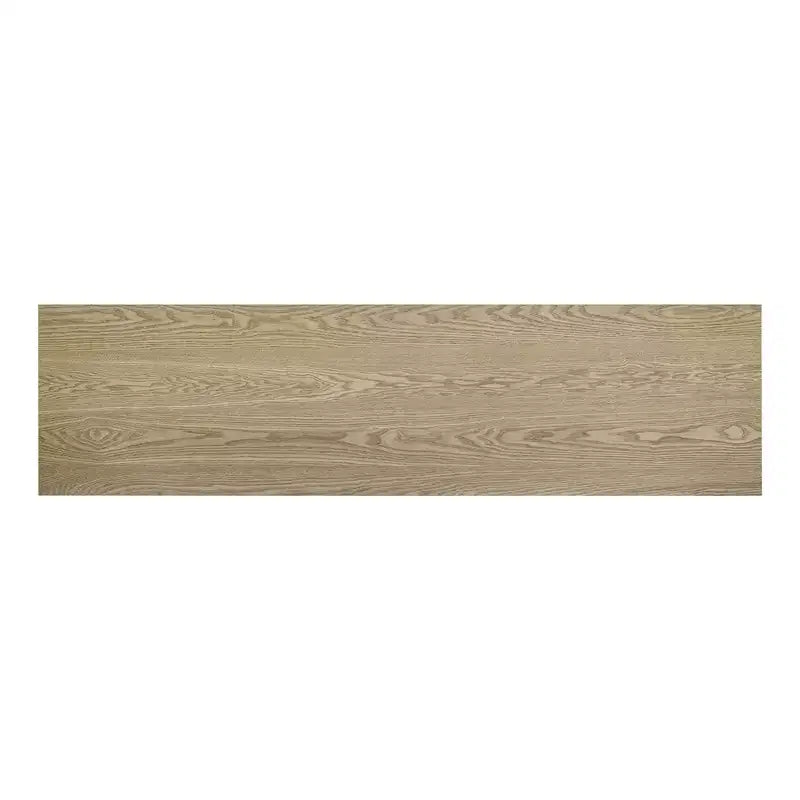 Vintage-Inspired and Ash Wood Veneer Console Table with T-Leg