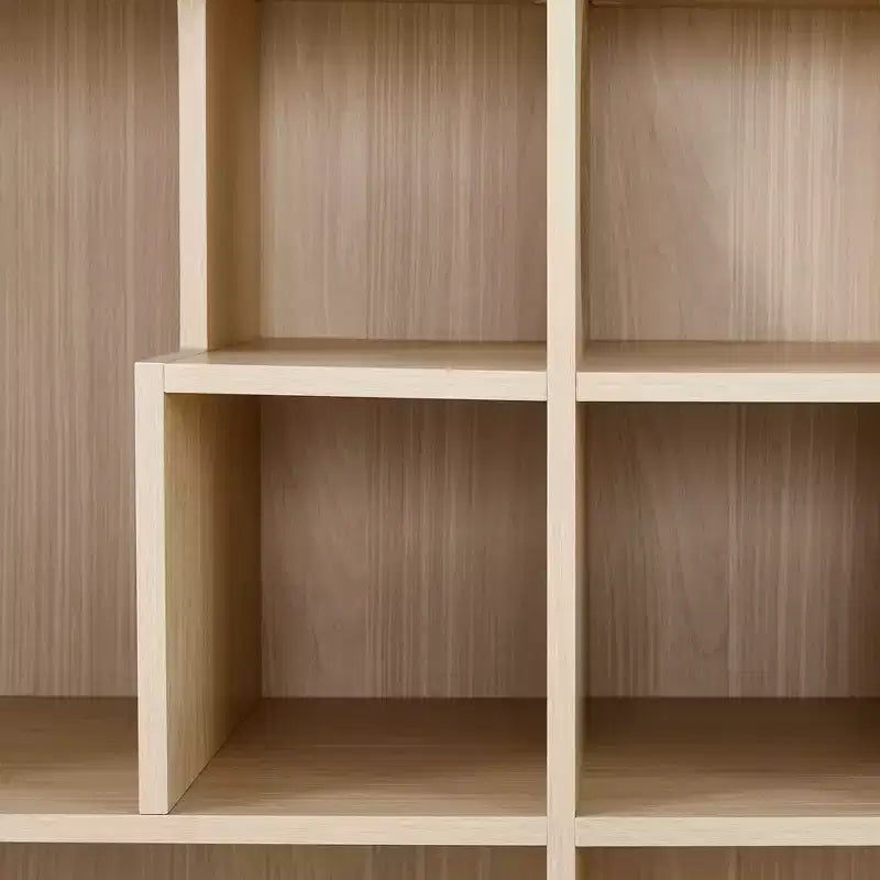 2 in 1 Bookshelf Cat House Cat Tree Display Case Cat Litter Box Enclosure Climbing Shelf Bookcase Storage Rack, Natural - ModernLuxe