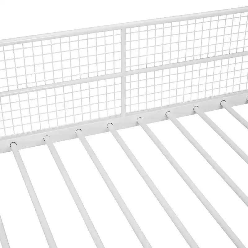 Twin over Full Size Metal Bunk Bed with Storage Staircase, Heavy Duty Steel Bed Frame with Shelving and Open Wardrobe for Teens Adults