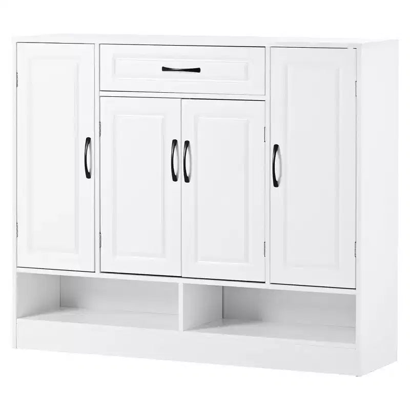 Shoe Cabinet, Storage Cabinet with 4 Doors, 1 Drawer and Adjustable Shelves, Entryway Cabinet for Entryway, Living Room
