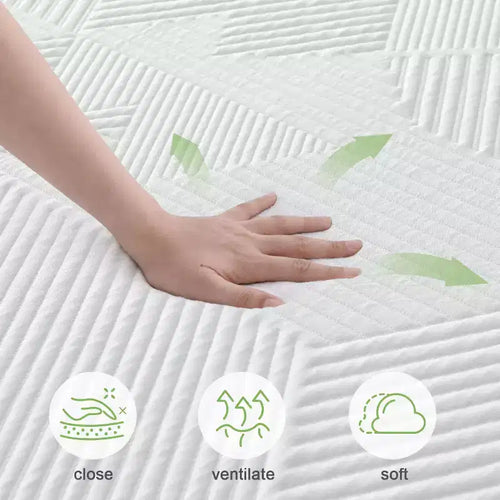 10,12,14 inch Gel memory sponge mattress, medium hardness, quiet sleep every day , mattress in a box