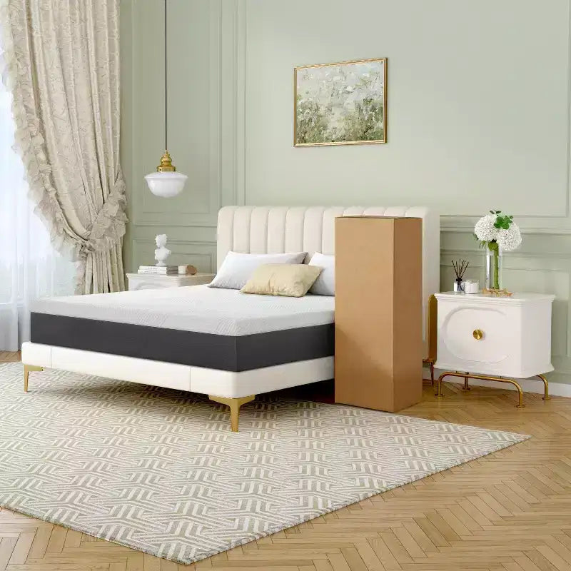 10,12,14 inch Gel memory sponge mattress, medium hardness, quiet sleep every day , mattress in a box