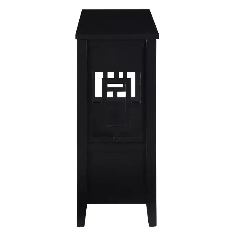 36'' Farmhouse Wood Console Table with 4 Drawers and 1 Storage Shelf for Entryway and Living Room , Black