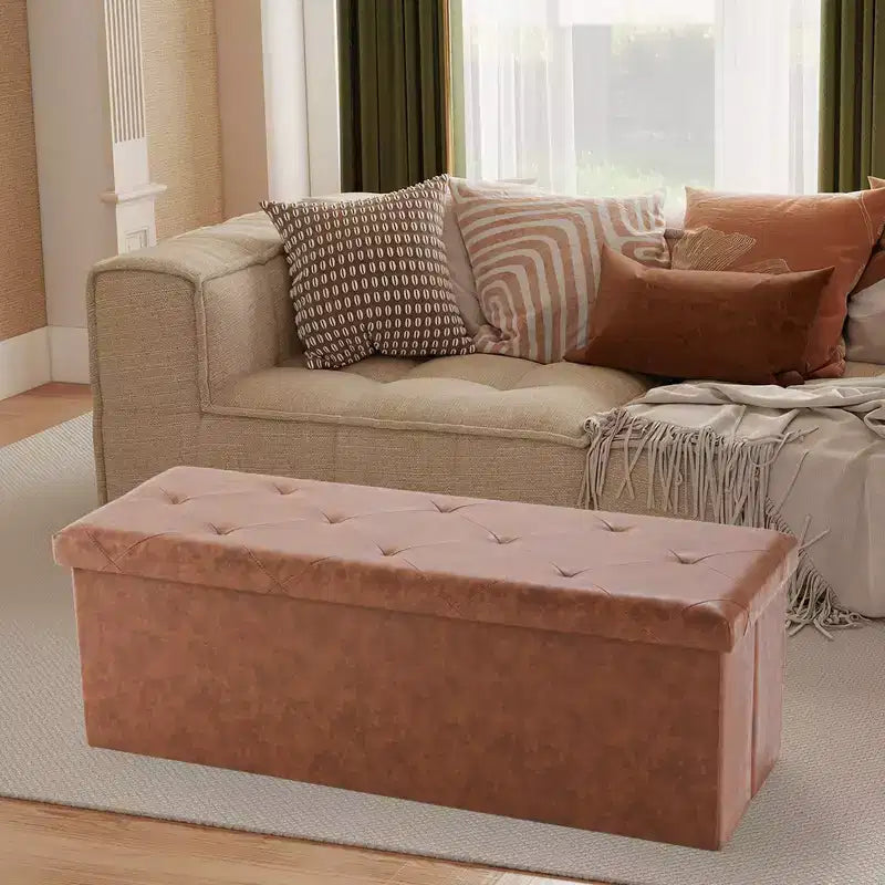 43 Wide Rectangle Standard Ottoman with Storage