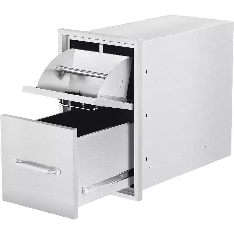 16 Triple Kitchen Drawers with Paper Towel Holder