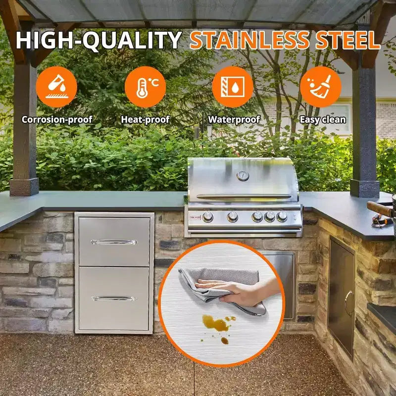 16 Triple Kitchen Drawers with Paper Towel Holder