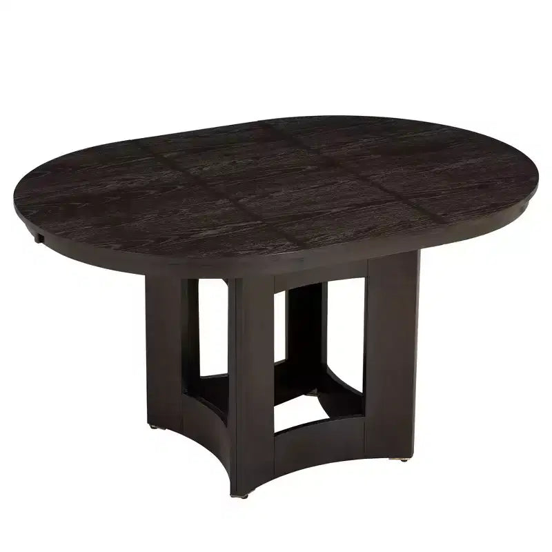 Farmhouse Extendable Round Dining Table Set with 4 Chairs
