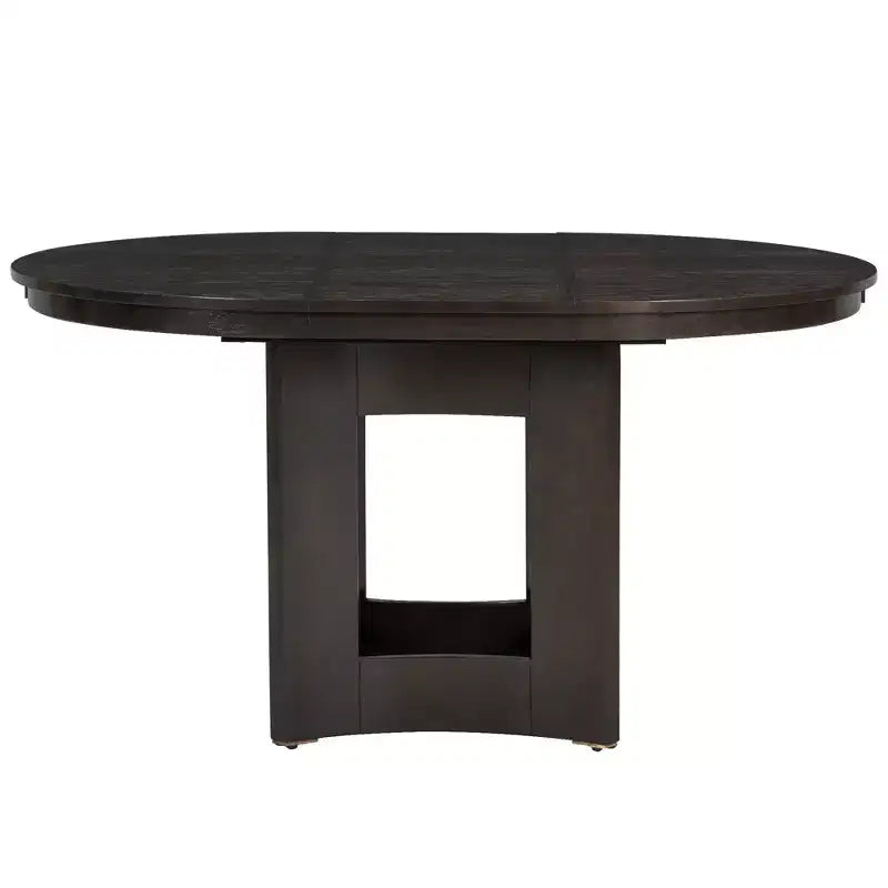 Farmhouse Extendable Round Dining Table Set with 4 Chairs